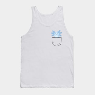 Funny Blue Axolotl Tank Top